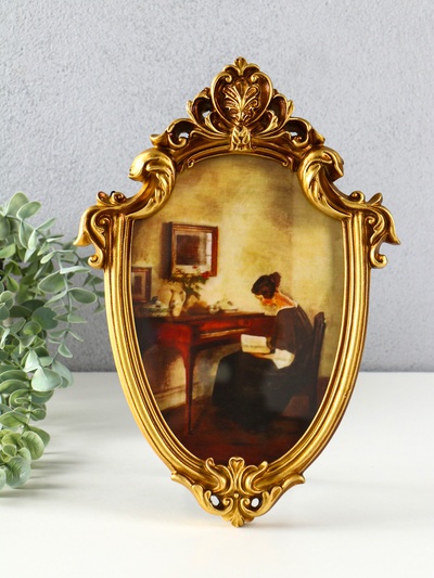 Фоторамка для фото 15×20 см «Герб», полистоун под бронзу, 30×20.5×2.5 см