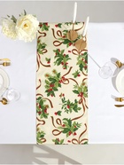 Дорожка на стол «Доляна. Новогодние ёлки», 35×180 см, бежевая - Фото 10