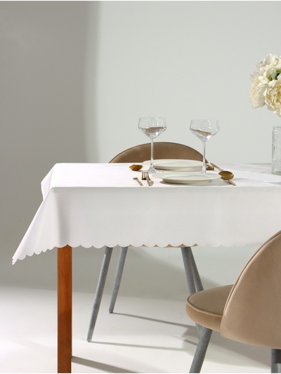Скатерть «Этель», белая, 140×100 см, ВГМО