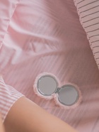 Зеркало складное «Мех», d=8 см, с увеличением, с искусственным мехом, розовое 10900223