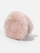 Зеркало складное «Мех», d=8 см, с увеличением, с искусственным мехом, розовое 10900223