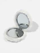 Зеркало складное «Мех», d=8 см, с увеличением, с искусственным мехом, белое - фото 809260750