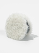 Зеркало складное «Мех», d=8 см, с увеличением, с искусственным мехом, белое - фото 809260751