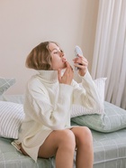 Зеркало складное «Мех», d=8 см, с увеличением, с искусственным мехом, серое - фото 809260756