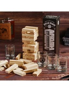 УЦЕНКА Подарочный набор «Крутой мужик», рюмки 4 шт. и игра «Падающая башня» - Фото 2