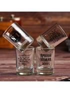 УЦЕНКА Подарочный набор «Крутой мужик», рюмки 4 шт. и игра «Падающая башня» - Фото 3