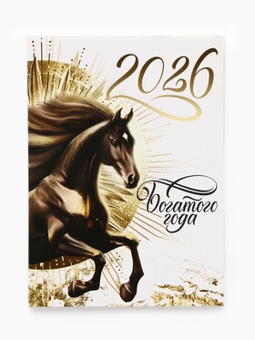 Календарь 2026 отрывной на магните «Богатого года» 9.5?13 см (комплект 2 шт)
