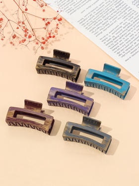 Крабик для волос «Джастин», прямой, 8.5 см, МИКС (комплект 12 шт)