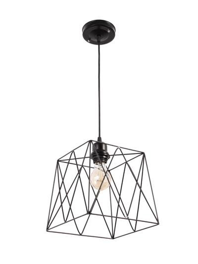 Светильник подвесной 1117/1, E27, 40 Вт, 22.5×70 см, чёрный