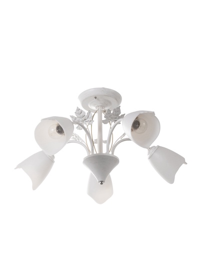 Люстра «Виолетта» 1007/5, 5×15 Вт, Е27, 58×54×32 см, белый/золото