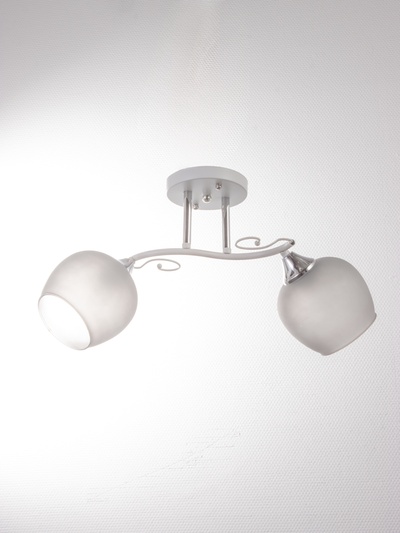 Люстра «Люси» 2028/2, 2×60 Вт, Е27, 47×15.5×24 см, белый