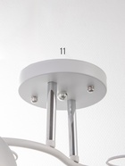 Люстра «Люси» 2028/2, 2×60 Вт, Е27, 47×15.5×24 см, белый - фото 58175675