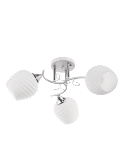 Люстра «Люнэ» 2098/3, 3×60 Вт, Е27, 54×24 см, белый/хром