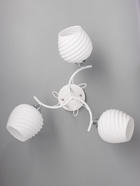 Люстра «Люнэ» 2098/3, 3×60 Вт, Е27, 54×24 см, белый/хром - фото 58175714