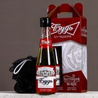 УЦЕНКА Набор «Будь лучшим!», гель для душа во флаконе пиво, 250 мл и мочалка - Фото 2