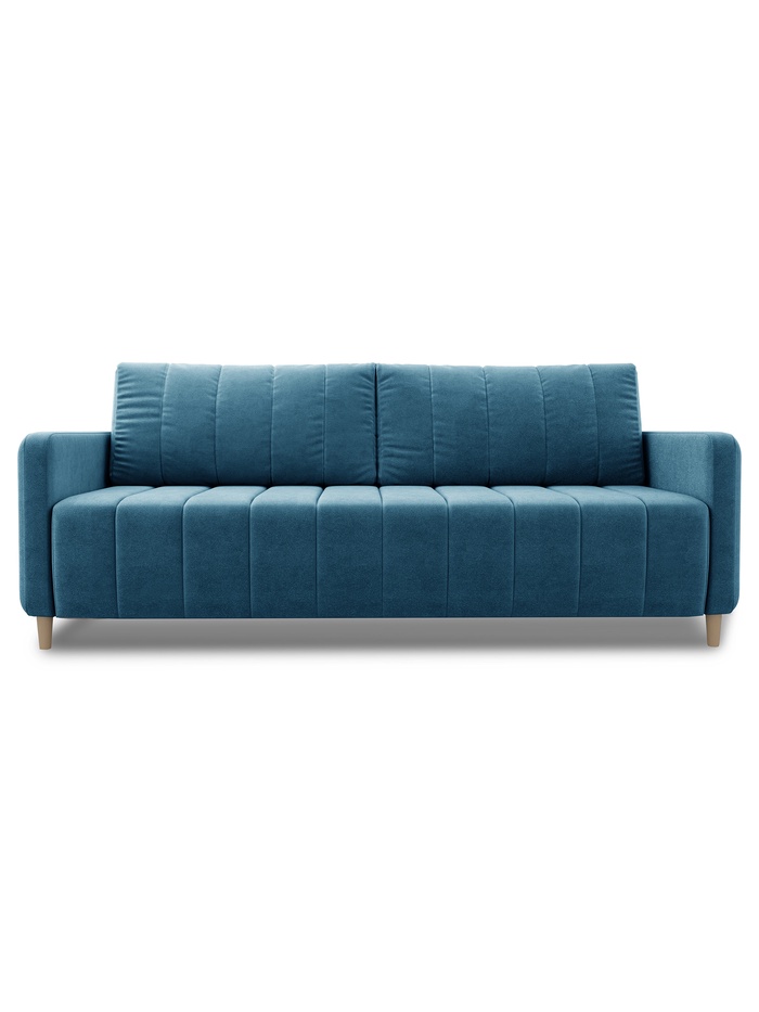 Диван прямой «Берген», НПБ, тик – так, цвет синий ultra midnight - Фото 1