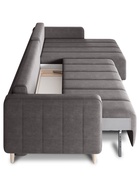 Диван угловой «Берген», с ящиком, НПБ, тик – так, цвет коричневый ultra Stone - Фото 5