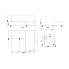 Диван угловой «Берген», с ящиком, НПБ, тик – так, цвет серый luma 23 - Фото 7