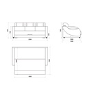 Диван б/д Визит 8/Luma 03+Luma 24 - фото 14967014