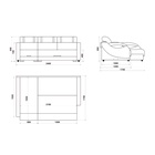 Диван угловой Визит 8/Luma 03+Luma 24 - фото 14967016