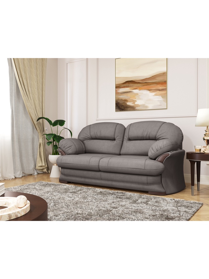 Диван прямой «Квин 6», пружинная «змейка», раскладушка «Седофлекс», цвет серый dacota 10 - Фото 1