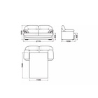 Диван б/д Квин 6/Luma 01 - фото 14990345