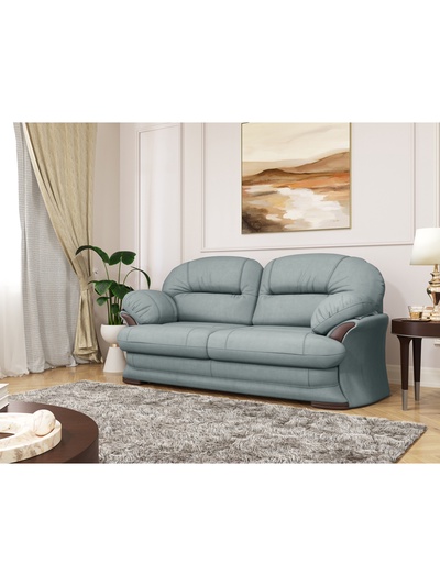 Диван прямой «Квин 6», пружинная «змейка», раскладушка «Седофлекс», цвет серо – голубой newtone aqwa blue