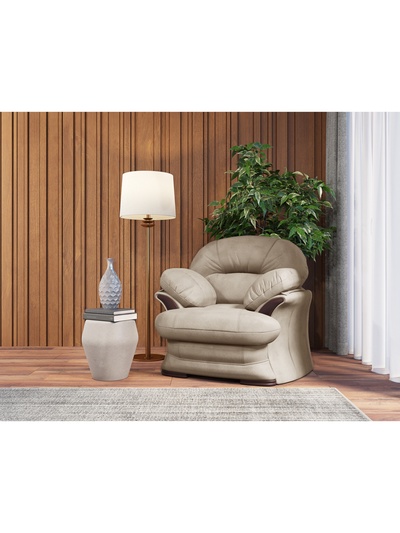 Кресло «Квин 6», пружинный блок «змейка», цвет бежевый dacota 02