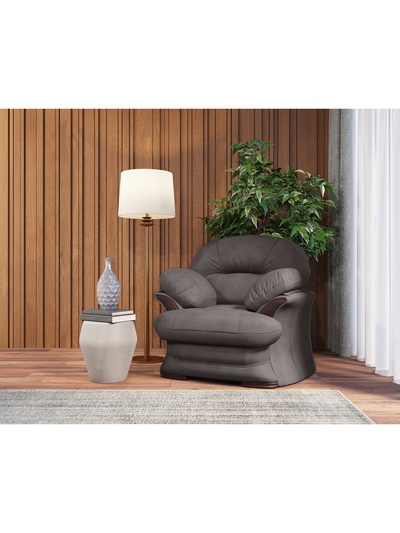 Кресло «Квин 6», пружинный блок «змейка», цвет серый dacota 10