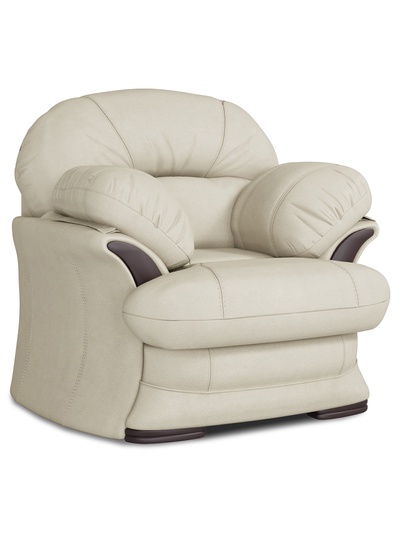 Кресло «Квин 6», пружинный блок «змейка», цвет молочный luma 01