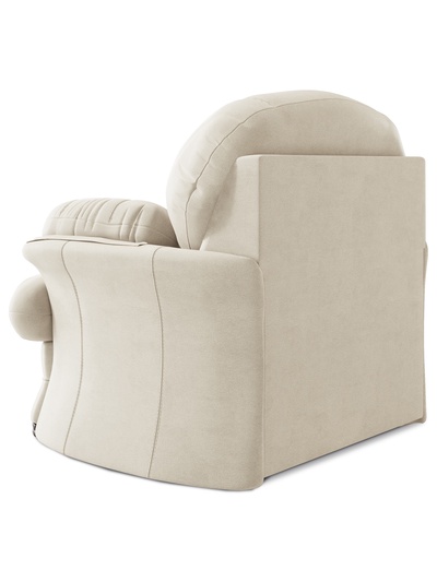 Кресло «Квин 6», пружинный блок «змейка», цвет молочный luma 01