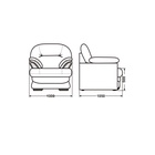 Кресло «Квин 6», пружинный блок «змейка», цвет молочный luma 01 - Фото 5