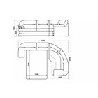 Диван угловой левый Квин 6/Dacota 10 - фото 14990367