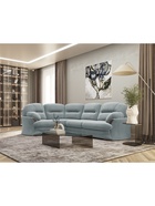 Диван угловой левый Квин 6/Newtone Aqwa Blue - фото 14953203