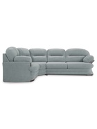 Диван угловой левый Квин 6/Newtone Aqwa Blue - фото 14953205