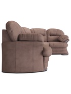 Диван угловой «Квин 6», правый, пружинная «змейка», раскладушка «Седофлекс», цвет тёмно – коричневый dacota 06 10929505