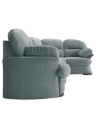 Диван угловой «Квин 6», правый, пружинная «змейка», без механизма, цвет серо – голубой newtone aqwa blue 10929518