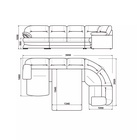Диван б/д угловой левый Квин 6/Dacota 02 - фото 14990396