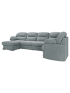 Диван б/д угловой левый Квин 6/Newtone Aqwa Blue - фото 14953376