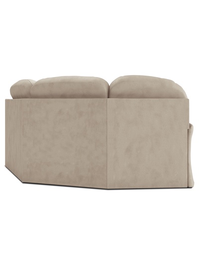 Диван угловой большой «Квин 6», правый, пружинная «змейка», раскладушка, цвет бежевый dacota 02