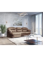 Диван угловой малый «Квин 6», левый, раскладушка «Седофлекс», цвет коричневый dacota 05 10929557