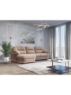 Диван угловой левый Квин 6 м/д, не раскладной/Luma 03 - фото 14953583