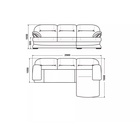 Диван угловой правый Квин 6 м/д, не раскладной/Dacota 10 - фото 14990453