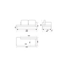 Кушетка «Сити», левая, ultra ivory, цвет бежевый - фото 14967034