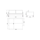 Диван б/д Ольборг/Ultra midnight - фото 14967058