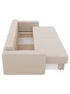 Диван прямой «Сантана 4», без стола, НПБ, «еврокнижка», цвет бежевый ultra ivory - Фото 7