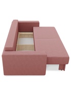 Диван прямой «Сантана 4», без стола, НПБ, «еврокнижка», цвет коралловый ultra coral - Фото 7