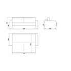 Диван прямой «Сантана 4», без стола, НПБ, «еврокнижка», цвет коралловый ultra coral - Фото 8