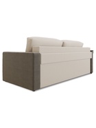 Диван прямой «Сантана 4», со столом, левая, НПБ, «еврокнижка», цвет бежевый/коричневый ultra ivory/ultra stone - Фото 5