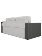 Диван прямой «Сантана 4», со столом, правая, НПБ, «еврокнижка», цвет белый/серый luma 01/luma 24 - Фото 5